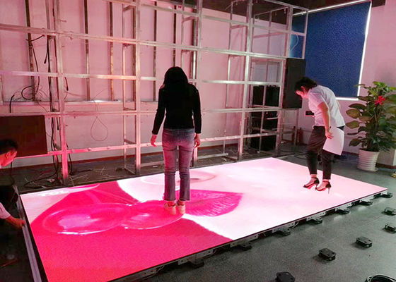Goede prijs Indoor SMD3535 Geluid Actieve DJ LED Disco Dance Floor Warm White Beam Panels online
