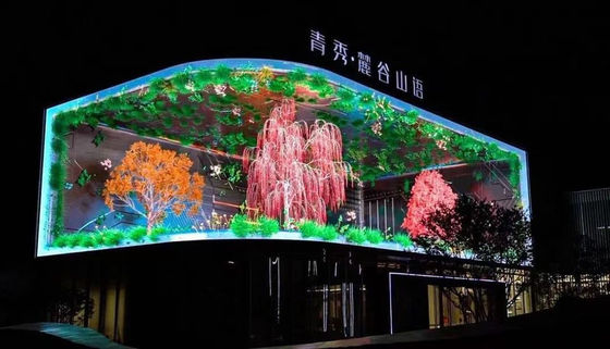 Goede prijs Hoogwaardige P5 960X960mm Reclame Vaste installatie Waterdichte LED videomuur, ondersteunt gebogen hoek ontwerp,3840hz online