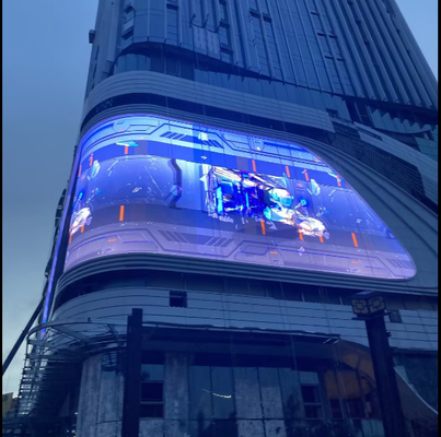 Hoogwaardige P5 960X960mm Reclame Vaste installatie Waterdichte LED videomuur, ondersteunt gebogen hoek ontwerp,3840hz