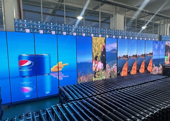 Ultrahelder groot toneelbeeld Full Color P3.91 Transparent LED-scherm met hoge verversingsfrequentie 3840HZ