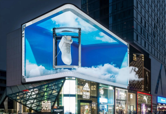 P5 Buitengebied Full Color LED-gelijst aluminium scherm voor winkelcentrum/tentoonstelling