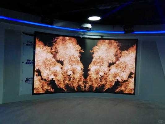 DIP gebogen scherm vast/verhuur Advertentie P16 Buiten LED-scherm Video Wand Display Hoge resolutie