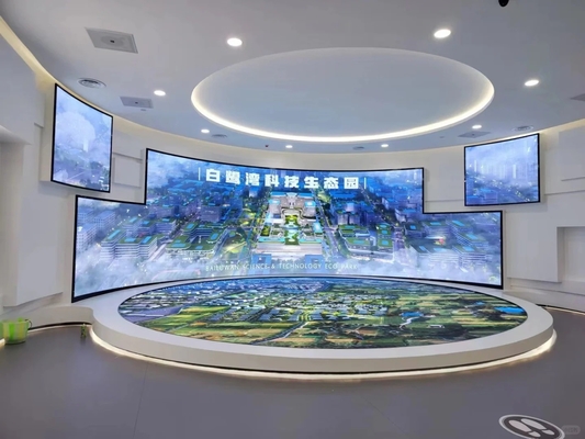DIP gebogen scherm vast/verhuur Advertentie P16 Buiten LED-scherm Video Wand Display Hoge resolutie