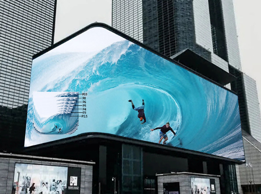 Buiten waterdicht LED-digitaal signage Volle kleur Helderheid HD Hoge vernieuwingsfrequentie