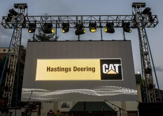 Curve Screen 7500cd/M2 Helderheid HD Outdoor Full Color LED Display P10 DIP IP 65 Vaste installatie