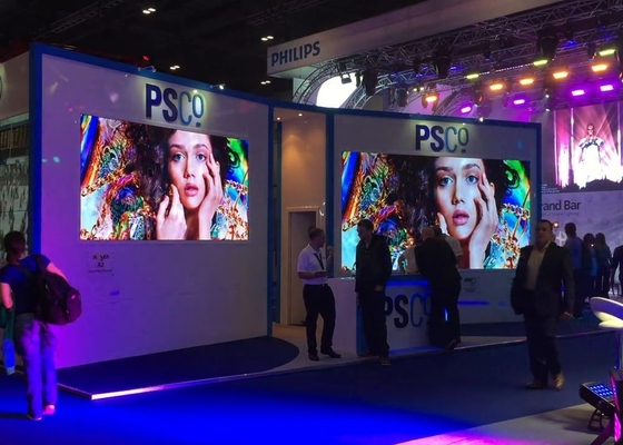 Gegooid aluminium scherm groot 3 in 1 Indoor Full Color LED Display P1.923 HD LED Video Scherm