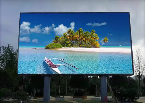 Front End Onderhoud Full Color LED Digital Signage Signage 10mm Pixel Pitch Iron Cabinet