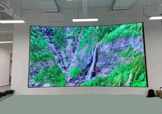 Inrichting met gegoten aluminium-scherm, vast/verhuurd volkleurig LED-scherm, 256x128 mm, LED-module