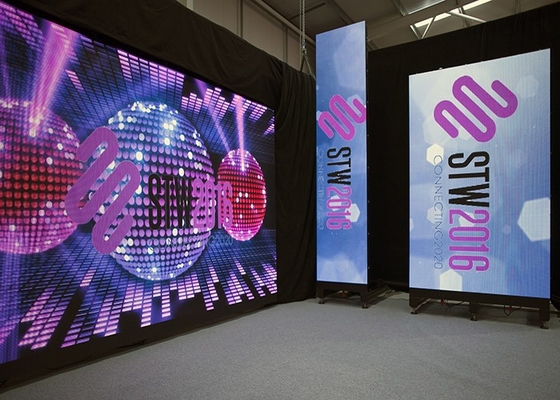 P2.5 Indoor Die-Cast Aluminium/Lease Full Color LED Display IP43 Waterdicht 3D Reclame Poster