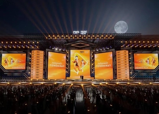Indoor/Outdoor HD Verhuur Scherm Aanpasbaar Full Color Stage Background LED Scherm P5 Wide Viewing Angle