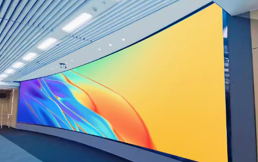 P4 Commerciële reclame binnen Flexible Film Group, LED Full Color Display 768mm*768mm