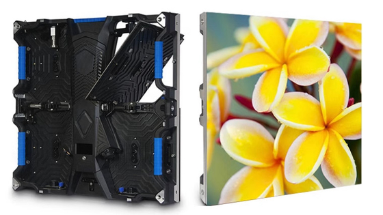 Module 256mm x 128mm Full Color SMD2121 Indoor RGB LED Display Die-Cast Aluminium Screen P4 768X768mm Grootte