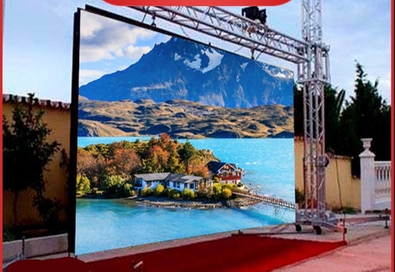 HD RGB Lease LED Display P4 Outdoor Video High Resolution IP65 Nova systeem
