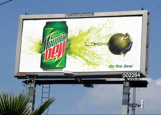 Hoge helderheid P4 Outdoor Advertising LED-scherm met gegoten aluminium hoes
