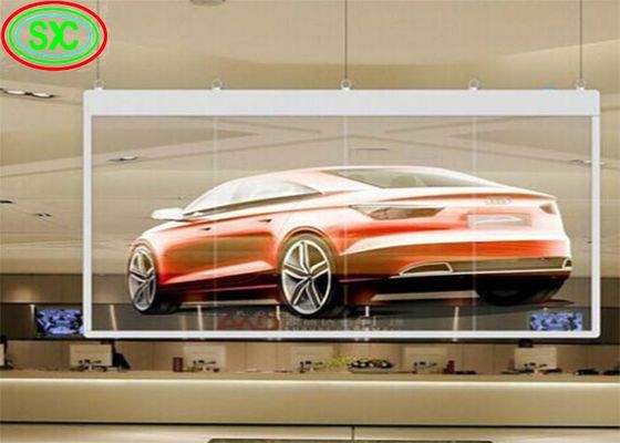 Hoge Helderheid Full Color Transparant Display SMD2525 IP54 Lange Levensduur transparant led scherm