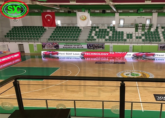 Verhuur van gegoten aluminiummodule groot scorebord display 256*128mm P8 Basketball LED-scherm