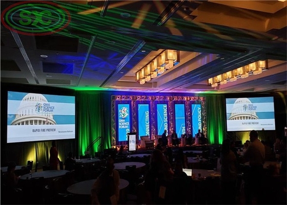 Gratis vluchthoesje 4mX3m Turnkey Complete System Stage Led Video Wall Backdrop Event LED Display Screen Met Productieprijs