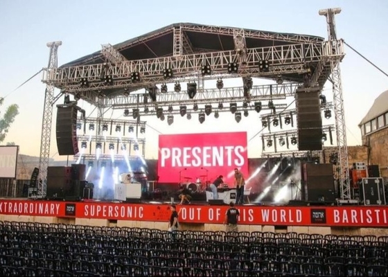 P10 Full Color Stage LED-schermverhuur met afstandsbediening, hoge resolutie