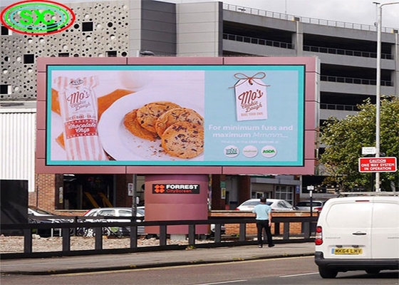 Ultra Slim 8500 Nits Helderheid P8 LED Verhuur billboards Stalen kasten