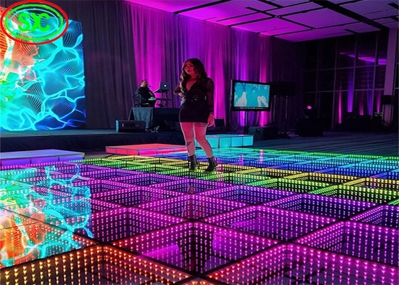 Tonch SMD3535 Geluid Actieve DJ LED Disco Dance Floor Warm White Beam Panels
