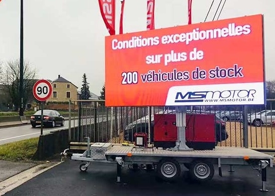 P10 Full Color Mobile LED Screen / Outdoor Led Video Display voor reclame