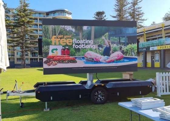 Hoge helderheid Mobile Truck LED Display 320 * 160mm Module Grootte Full Color Tube Chip 5000-8000 Nits Perfect voor mobiele advertenties