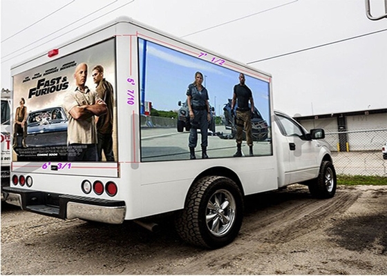 Pixel Pitch 5mm Mobile Truck LED Display Op maat gemaakt Grootte Hoog waterdicht Draagbaar Makkelijk te installeren