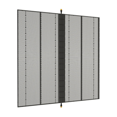 Doorzichtig LED-scherm binnenshuis P3.9-7.8 Full Color SMD Curved Led Video Wall Glass For Showcase