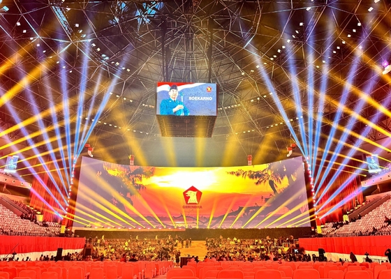 LED-verhuurscherm / Slim en lichtgewicht LED-scherm, aanpasbaar groot festivalscherm