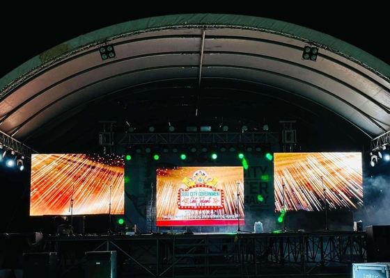 LED-verhuurscherm / Slim en lichtgewicht LED-scherm, aanpasbaar groot festivalscherm