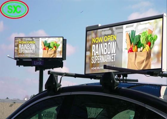 384*128 dot Screen Resolution Auto LED Sign Display 96*32 Cm Ideaal voor buitenreclame