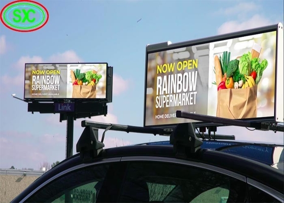 Full Color P5 Car LED Sign Display Led Video Display met aluminium kast