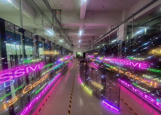 Goede prijs Full Color Transparent Verhuur Buiten 2500 Nits P3.91 Transparent LED Scherm online