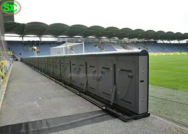 P8 Buiten het Stadion LEIDENE van de Perimetervoetbal vertoning, sportenperimeter geleide vertoning