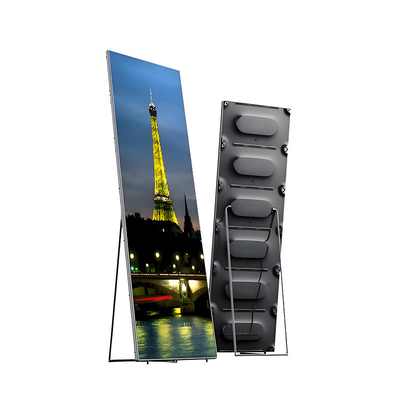 HD LED Poster Display P2.5 Volkleurig Vloer Staande Advertentie 1/16 Scanning Wall