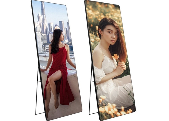 Indoor P2.5 full color Mirror Led display Draadloos USB 4G WiFi Smart Control Poster