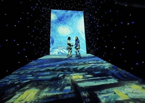 Indoor SMD3535 Geluid Actieve DJ LED Disco Dance Floor Warm White Beam Panels