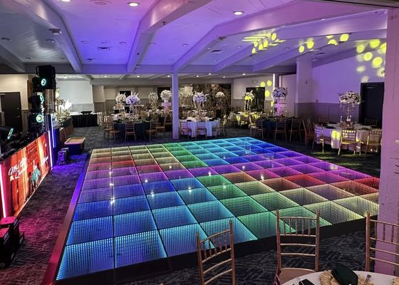 Draagbaar 4,81 mm LED Dansvloerpaneel SMD3535 Full Color Videowand