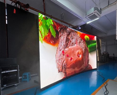 P3 P4 Full Color LED Video Verhuur 3In1 SMD2121 Indoor Video Wall Met 1000cd/Sqm IJzer of Aluminium Kas 4mm Pixels