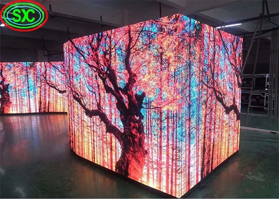 Hoge helderheid HD Verhuur zachte module P2.5 P3 P4 P5 Indoor Fixed LED Flexible Cylindrical Video Wall