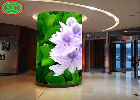 Hoge helderheid HD Verhuur zachte module P2.5 P3 P4 P5 Indoor Fixed LED Flexible Cylindrical Video Wall