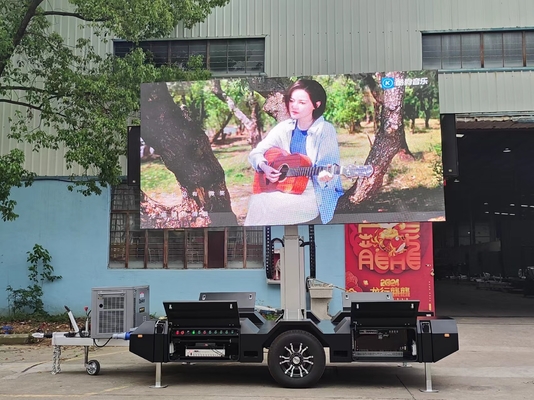 LED-scherm voor mobiele vrachtwagens P4.81 Grote kijkhoek, kan duidelijk advertenties weergeven