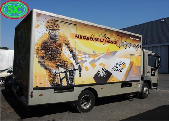 Grafisch scherm Mobiele truck LED-scherm met 2727 lampgrootte en 320x160mm module grootte