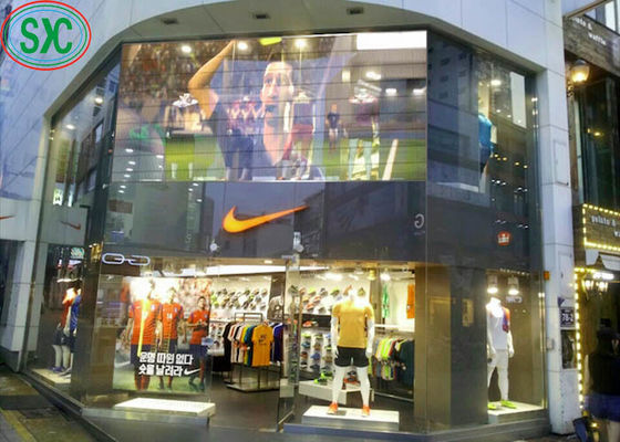 Hoge Helderheid Full Color Transparant Display SMD2525 IP54 Lange Levensduur transparant led scherm