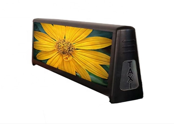 Waterdicht LED-tekenbeeld van auto's, buiten full-color taxi dak scherm dubbelzijdig