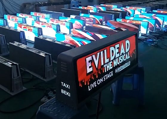 P6 HD Full Color LED Auto Dakbord Display IP65 Waterdicht