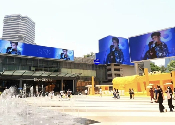 HD Verhuur Flexible Flicker Free P10 LED Display Box 1/4 Scanmodus IP67