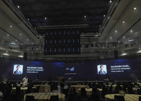HD Verhuur Flexible Flicker Free P10 LED Display Box 1/4 Scanmodus IP67