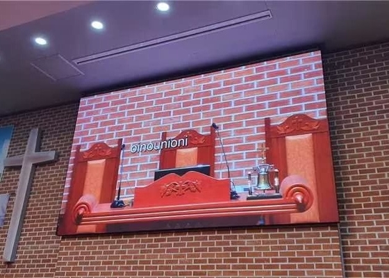 Ultra-dunne LED-displaybord met hoge resolutie 3-in-1 RGB voor kerken, conferentiezalen, tentoonstellingszalen