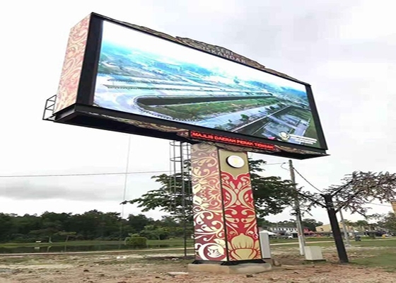 Buiten Full Color LED Display P10 Pillar Screen IP65 Grote maat 1/4 Scanmodus